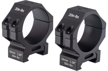 Image of GUNNR Sleipnir 34mm 1 inch scope Rings, Black, MON-FT01-34