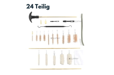 Image of Gunpany Universal Gun Cleaning Kit, 27 Pieces, Black, SCCK-01
