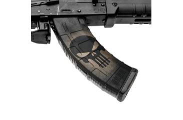 Image of GunSkins AK-47 Magazine Skin, Skull Black, ak-47-mag-skin-skull-black