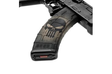 Image of GunSkins AK-47 Magazine Skin, Skull Black, ak-47-mag-skin-skull-black