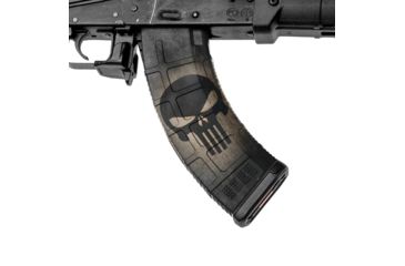 Image of GunSkins AK-47 Magazine Skin, Skull Black, ak-47-mag-skin-skull-black