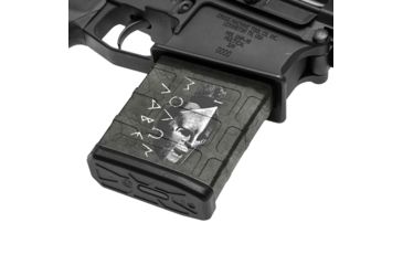Image of GunSkins AR-10 Magazine Skin, Molon Labe Black, ar-10-mag-sk-mln-labe-black