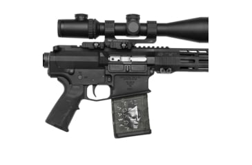 Image of GunSkins AR-10 Magazine Skin, Molon Labe Black, ar-10-mag-sk-mln-labe-black