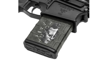 Image of GunSkins AR-10 Magazine Skin, Molon Labe Black, ar-10-mag-sk-mln-labe-black