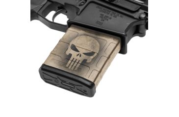Image of GunSkins AR-10 Magazine Skin, Skull Tan, ar-10-mag-skin-skull-tan
