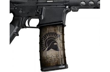 Image of GunSkins AR-15 Mag Skin, Molon Labe Tan, One Size Fits All, ar-15-single-mag-skin-molon-tan
