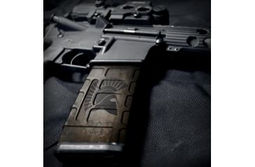 Image of GunSkins AR-15 Mag Skin, Molon Labe Tan, One Size Fits All, ar-15-single-mag-skin-molon-tan