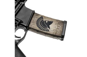 Image of GunSkins AR-15 Mag Skin, Molon Labe Tan, One Size Fits All, ar-15-single-mag-skin-molon-tan