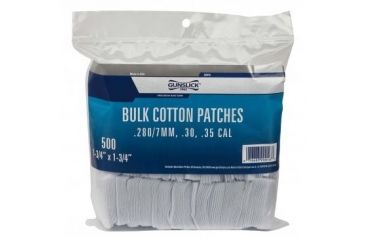 Image of Gunslick Cotton Patches, 500 Pack - .270-.35 Cal, 1.25in - 20016