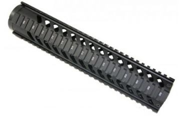 Image of GUNTEC USA 12in Gen 2 Free Floating Quad Rail,Anodized Black GT-12F