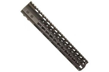 Image of GUNTEC USA 12in Ultra Lightweight Thin Key Mod Free Floating Handguard w/Monolithic Top Rail,Black GT-12JK