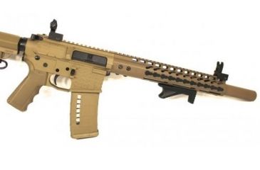 Image of GUNTEC USA 12in Ultra Lightweight Thin Key Mod Free Floating Handguard w/Monolithic Top Rail,Cerakote Flat Dark Earth GT-12JK-FDE