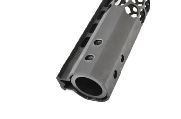 Image of GUNTEC USA 15in Air Lite Series Honeycomb M-Lok Free Floating Handguard with Monolithic Top Rail, Black, GT-15HC-AL-MLK