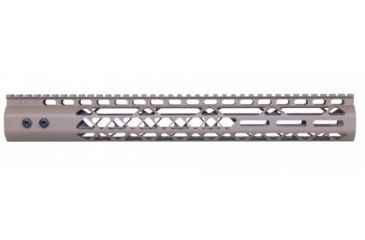 Image of GUNTEC USA 15in Air Lite Series M-LOK Free Floating Handguard w/Monolithic Top Rail, .308 Cal, Flat Dark Earth, GT-15MLK-AL-308-FDE