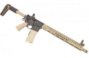 Image of GUNTEC USA 15in Ultra Lightweight Thin Key Mod Free Floating Handguard w/Monolithic Top Rail,Cerakote Flat Dark Earth GT-15JK-FDE