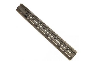 Image of GUNTEC USA 15in Ultra Lightweight Thin M-Lok System Free Floating Handguard w/Monolithic Top Rail,Black GT-15MLK