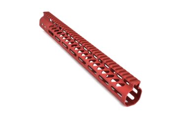 Image of GUNTEC USA 15in Ultra Lightweight Thin M-Lok System Free Floating Handguard with Monolithic Top Rail, Red, GT-15MLK-RED