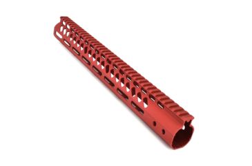 Image of GUNTEC USA 15in Ultra Lightweight Thin M-Lok System Free Floating Handguard with Monolithic Top Rail, Red, GT-15MLK-RED