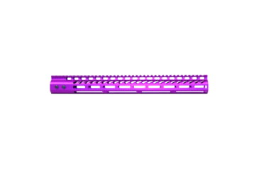 Image of Guntec USA 16.5 Ultra Lightweight Thin M-LOK System Free Floating Handguard w/ Monolithic Top Rail, Anodized Purple, GT-16.5MLK-PURPLE