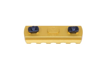Image of Guntec USA 2.25 Removable M-LOK Accessory Rail, Anodized Gold, MLK-RAIL-225-GOLD