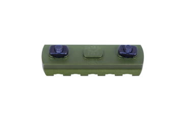 Image of Guntec USA 2.25 Removable M-LOK Accessory Rail, Anodized Green, MLK-RAIL-225-GREEN