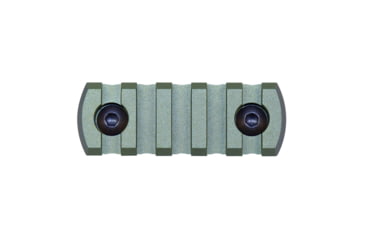 Image of Guntec USA 2.25 Removable M-LOK Accessory Rail, Anodized Green, MLK-RAIL-225-GREEN