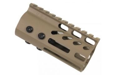 Image of GUNTEC USA 4in Ultra Lightweight Thin M-Lok Free Floating Handguard w/Monolithic Top Rail,Cerakote Flat Dark Earth GT-4MLK-FDE