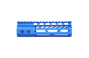 Image of Guntec USA 6.75 ULtra Lightweight Thin M-LOK Free Floating Handguard w/ Monolithic Top Rail, Anodized Blue, GT-675MLK-BLUE
