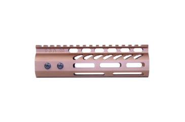 Image of Guntec USA 6.75 ULtra Lightweight Thin M-LOK Free Floating Handguard w/ Monolithic Top Rail, Anodized Bronze, GT-675MLK-BRZ