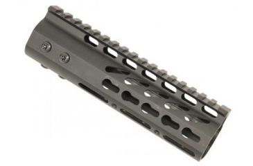 Image of GUNTEC USA 6.75in Ultra Lightweight Thin Key Mod Free Floating Handguard with Monolithic Top Rail, Black GT-675JK, EDEMO1
