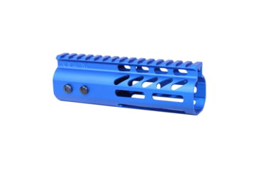 Image of Guntec USA 6 Ultra Lightweight Thin M-LOK Free Floating Handguard w/ Monolithic Top Rail, Anodized Blue, GT-6MLK-BLUE