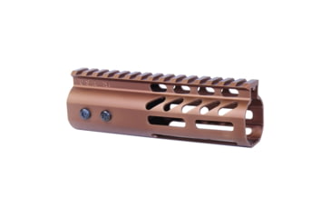 Image of Guntec USA 6 Ultra Lightweight Thin M-LOK Free Floating Handguard w/ Monolithic Top Rail, Anodized Bronze, GT-6MLK-BRZ