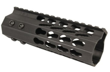 Image of GUNTEC USA 6in Ultra Slimline Octagonal 5 Sided Key Mod Free Floating Handguard w/Monolithic Top Rail,Black GT-6JKO