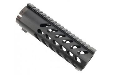 Image of GUNTEC USA 7in Free Floating Keymod Handguard w/Sectional Side/Bottom Rails,Black,1.75in dia GT1326-K-7
