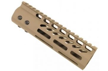 Image of GUNTEC USA 7in Ultra Lightweight Thin M-Lok Free Floating Handguard w/Monolithic Top Rail,Flat Dark Earth GT-7MLK-FDE