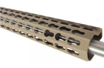 Image of GUNTEC USA 7in Ultra Slimline Octagonal 5 Sided Key Mod Free Floating Handguard w/Monolithic Top Rail,Flat Dark Earth GT-7JKO-FDE