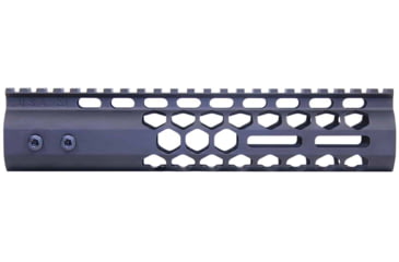 Image of Guntec USA 9in Air Lite Series Honeycomb M-LOK Free Floating Handguard w/ Monolithic Top Rail, Anodized Black, GT-9HC-AL-MLK