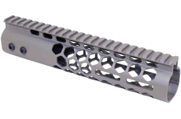 Image of Guntec USA 9in Air Lite Series Honeycomb M-LOK Free Floating Handguard w/ Monolithic Top Rail, Flat Dark Earth, GT-9HC-AL-MLK-FDE