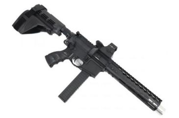 Image of GUNTEC USA 9in Ultra Lightweight Thin Key Mod Free Floating Handguard w/Monolithic Top Rail,Black GT-9JK, EDEMO1