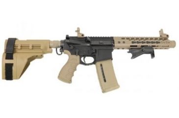 Image of GUNTEC USA 9in Ultra Lightweight Thin Key Mod Free Floating Handguard w/Monolithic Top Rail,Cerakote Flat Dark Earth GT-9JK-FDE