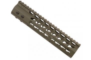 Image of GUNTEC USA 9in Ultra Lightweight Thin Key Mod Free Floating Handguard w/Monolithic Top Rail,Cerakote OD Green GT-9JK-G