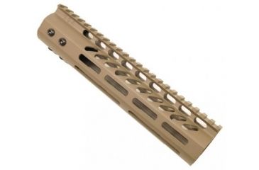 Image of GUNTEC USA 9in Ultra Lightweight Thin M-Lok System Free Floating Handguard w/Monolithic Top Rail,Cerakote Flat Dark Earth GT-9MLK-FDE