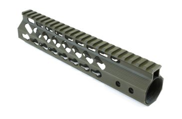 Image of GUNTEC USA 9in Ultra Slimline Octagonal 5 Sided Key Mod Free Floating Handguard w/Monolithic Top Rail,OD Green GT-9JKO-G
