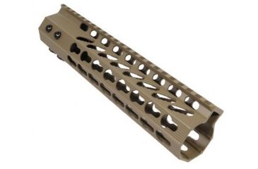 Image of GUNTEC USA 9in Ultra Slimline Octagonal 5 Sided Key Mod Free Floating Handguard w/Monolithic Top Rail,Flat Dark Earth GT-9JKO-FDE