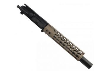 Image of GUNTEC USA 9in Ultra Slimline Octagonal 5 Sided Key Mod Free Floating Handguard w/Monolithic Top Rail,Flat Dark Earth GT-9JKO-FDE