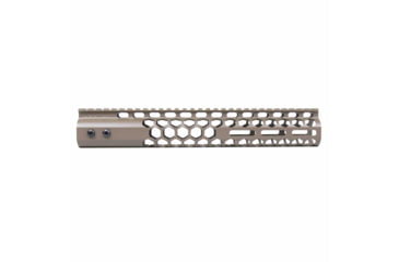 Image of Guntec USA Air Lite Honeycomb Series M-LOK Free Floating Handguard w/Monolithic Top Rail, 12in, Cerakote FDE, GT-12HC-AL-MLK-FDE
