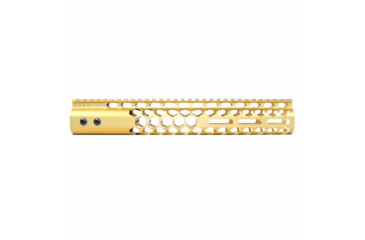 Image of Guntec USA Air Lite Honeycomb Series M-LOK Free Floating Handguard w/Monolithic Top Rail, 12in, Gold, GT-12HC-AL-MLK-GOLD