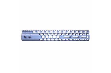 Image of Guntec USA Air Lite Honeycomb Series M-LOK Free Floating Handguard w/Monolithic Top Rail, 12in, Grey, GT-12HC-AL-MLK-GREY