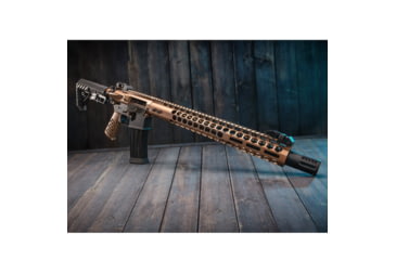 Image of Guntec USA Air Lite Honeycomb Series M-LOK Free Floating Handguard w/Monolithic Top Rail, 15in, Bronze, GT-15HC-AL-MLK-BRZ