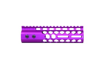 Image of Guntec USA Air Lite Series Honeycomb M-LOK Free Floating Handguard w/ Monolithic Top Rail, 7in, Anodized Purple, GT-7HC-AL-MLK-PURPLE